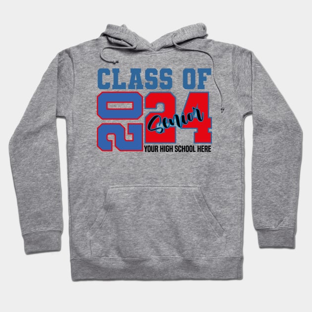 Senior Class of 2024 funny Graduation Of High Middle School Hoodie by Uniqueify